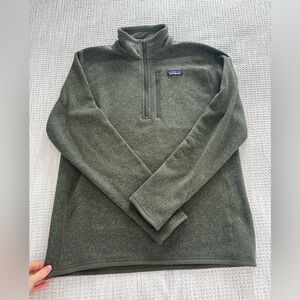 Patagonia green quarterzip